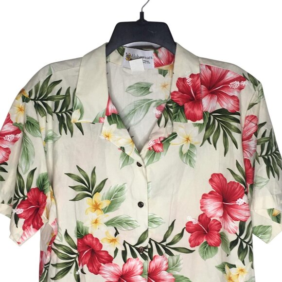 Alohawears Shirt Mens 2XL Floral Hawaiian Aloha Button Front Made in Hawaii USA - Picture 3 of 13